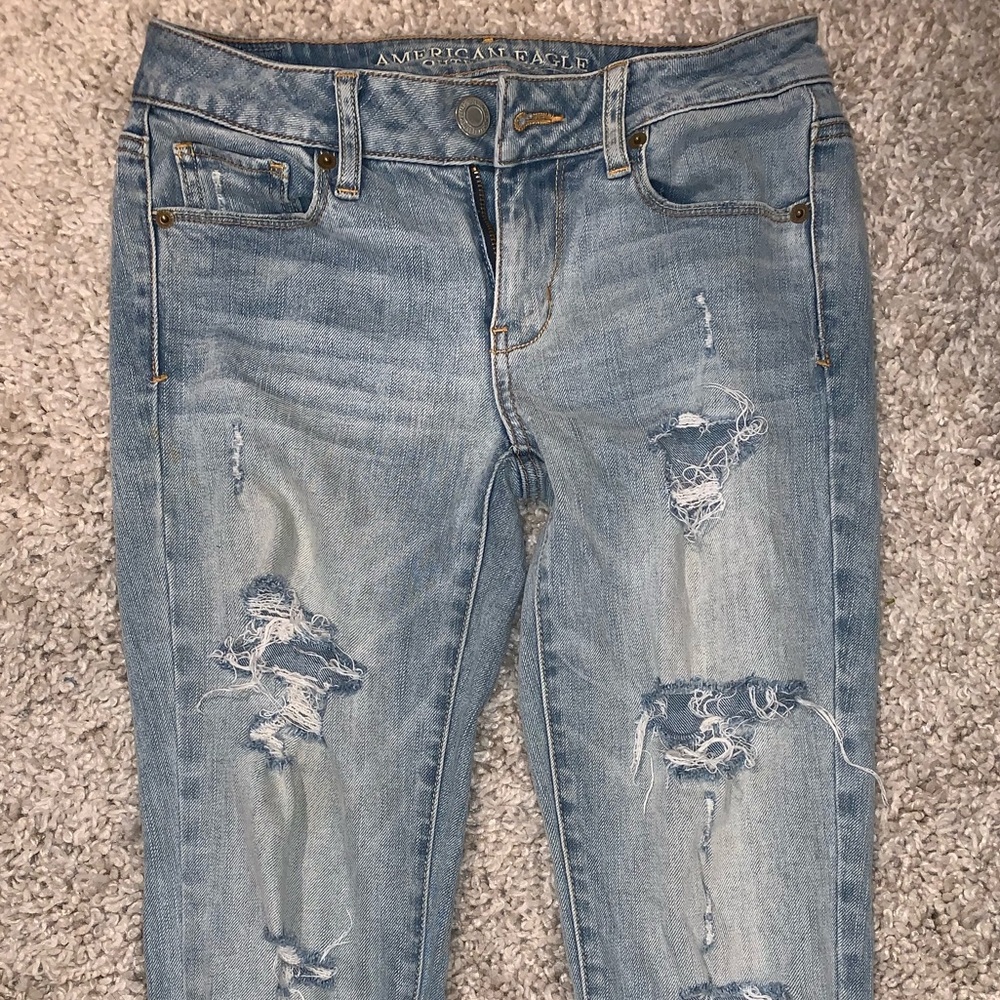 American Eagle ripped jeans